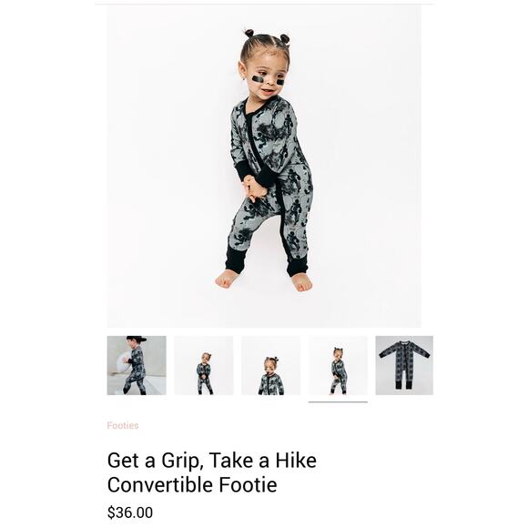 Pipsqueaks Get a Grip, Take a Hike Convertible Footie baby sz 6-12 mos - Picture 1 of 6